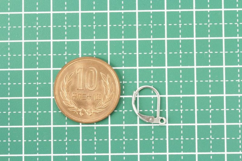 100個] サージカルステンレス フレンチフック ピアス ［ 銀