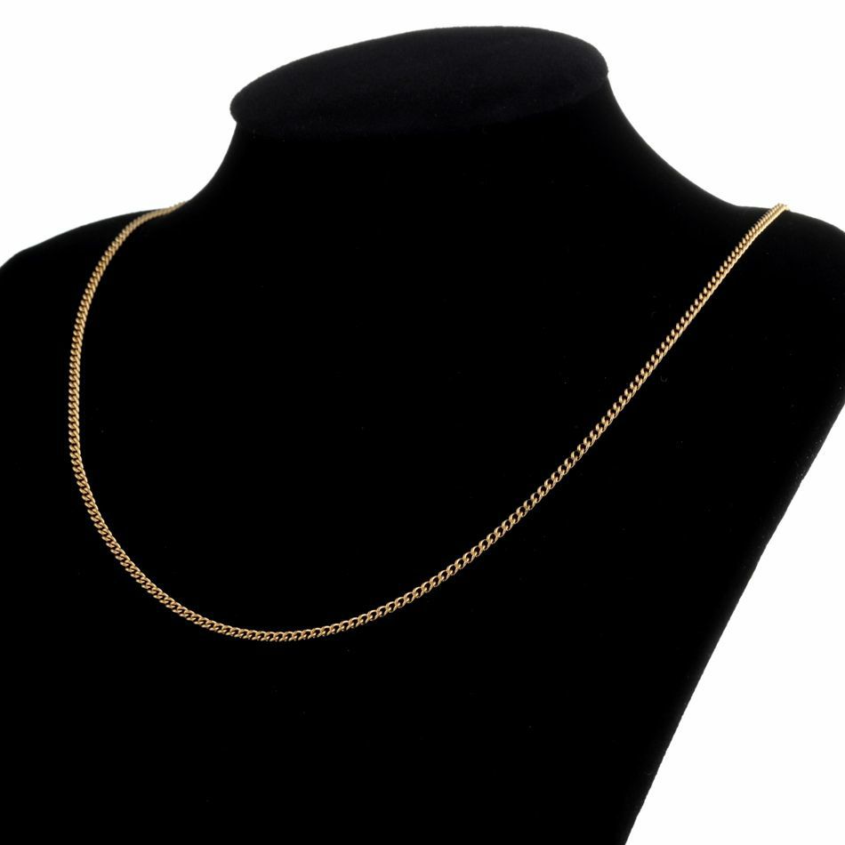 ［1M×1本］サージカルステンレス喜平チェーン0.3×1.0mm［銀シルバー］金具パーツ素材金属アレルギー対応