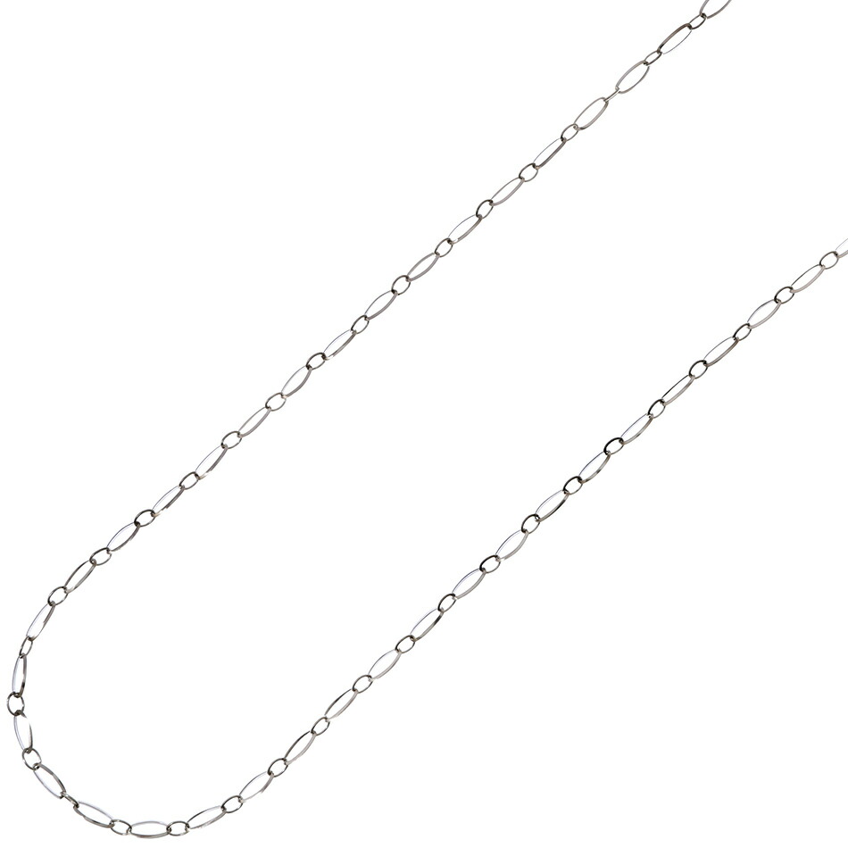 ［1M×1本］サージカルステンレスオーバルチェーン楕円［銀シルバー］パーツ金具素材金属アレルギー対応