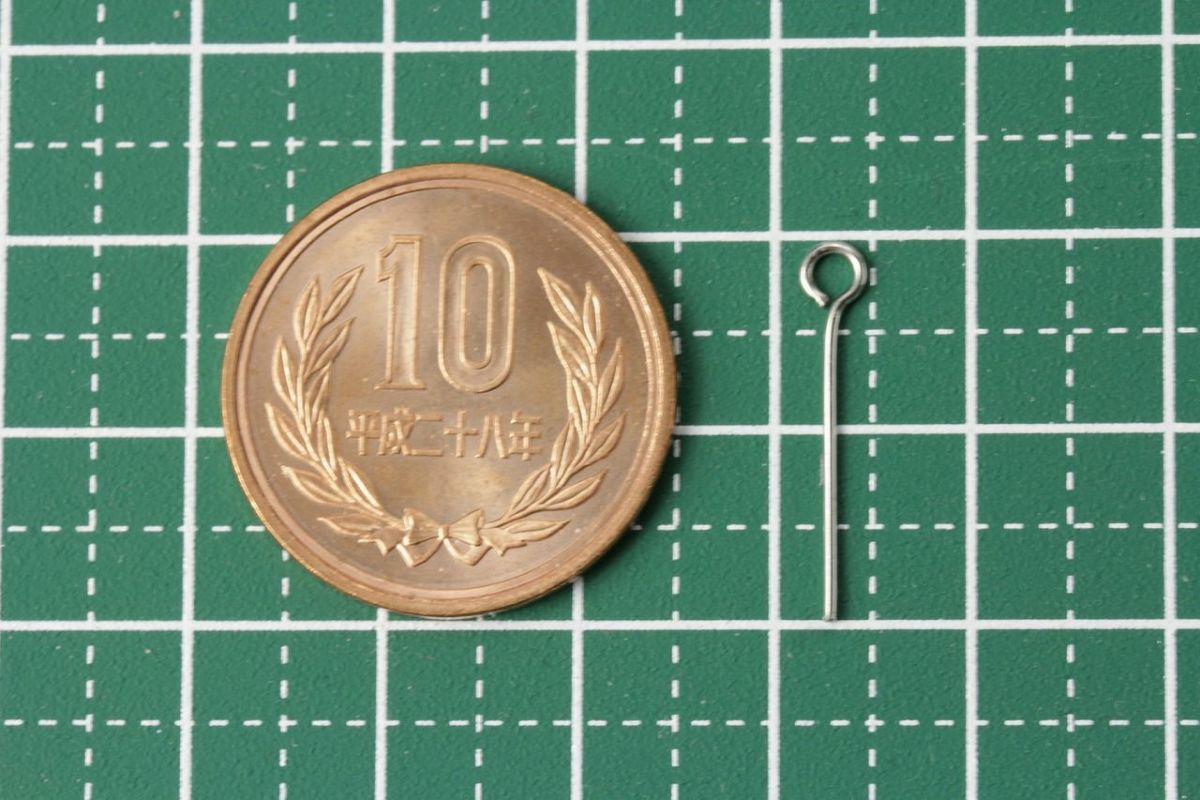 [30本]サージカルステンレス9ピン(0.7X20mm)シルバー銀アクセサリーパーツ
