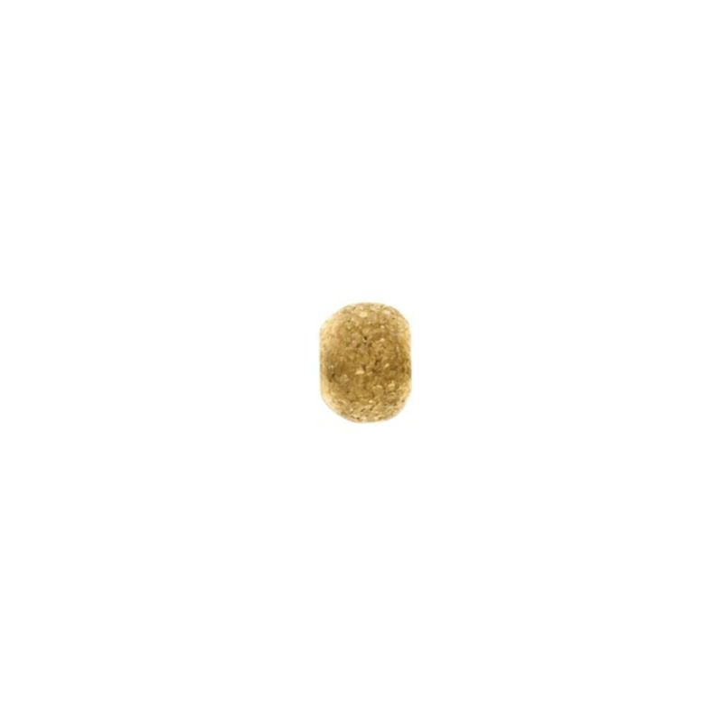 ［20個］サージカルステンレス【梨地】メタルビーズラウンド丸3mm［ゴールド金］パーツ円ネックレスブレスレット