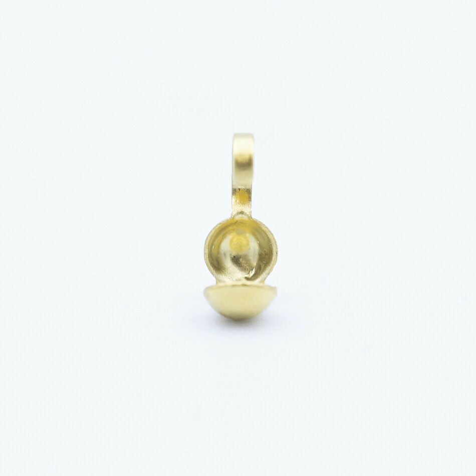 [20個]サージカルステンレスボールチップ［ゴールド金］アクセサリーパーツ金属アレルギー対応