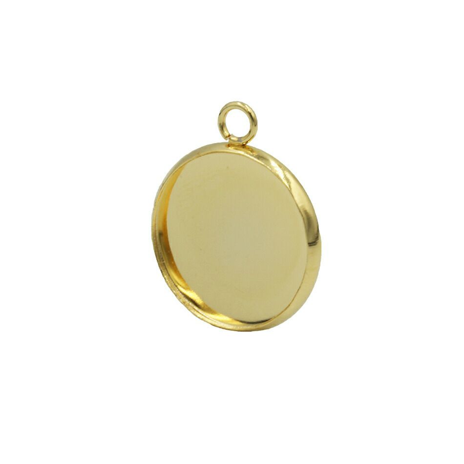 ステンレス 【 カン付き 】* ミール皿 * 8mm ［ ゴールド 金 ］