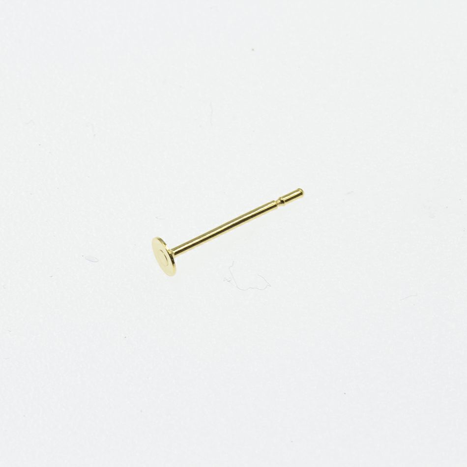 ポストのみ 丸皿 3mm ピアス サージカルステンレス パーツ 金属アレルギー対応