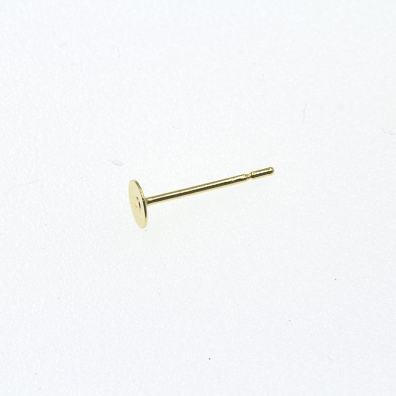 ポストのみ 丸皿 4mm ピアス サージカルステンレス パーツ 金属アレルギー対応