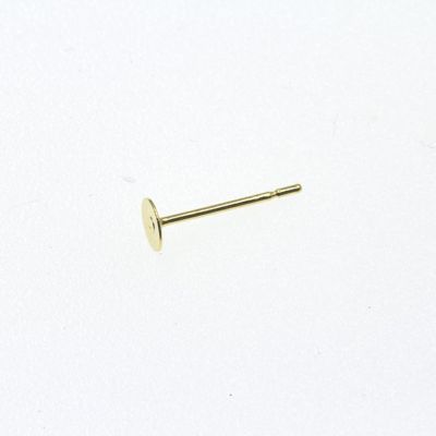 ポストのみ 丸皿 4mm ピアス サージカルステンレス パーツ 金属アレルギー対応