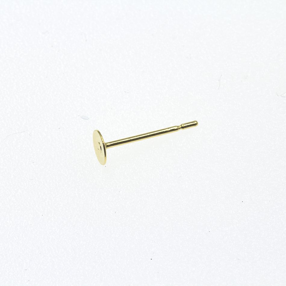 ポストのみ 丸皿 4mm ピアス サージカルステンレス パーツ 金属アレルギー対応