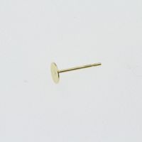 ポストのみ 丸皿 5mm ピアス ゴールド サージカルステンレス パーツ 金属アレルギー対応