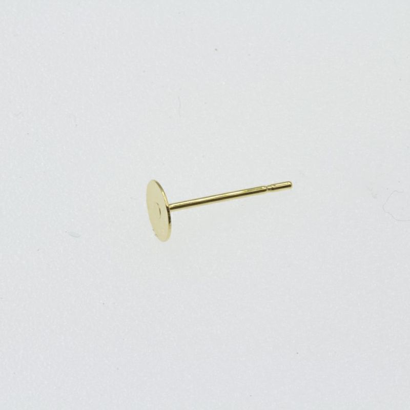 ポストのみ 丸皿 5mm ピアス サージカルステンレス パーツ 金属アレルギー対応