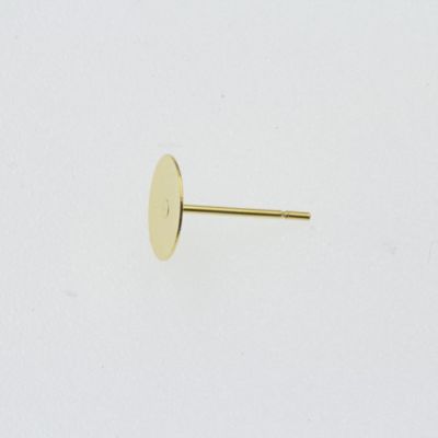 ポストのみ 丸皿 8mm ピアス  ゴールド サージカルステンレス パーツ 金属アレルギー対応