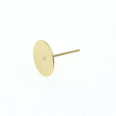 ポストのみ 丸皿 10mm ピアス ゴールド サージカルステンレス パーツ 金属アレルギー対応