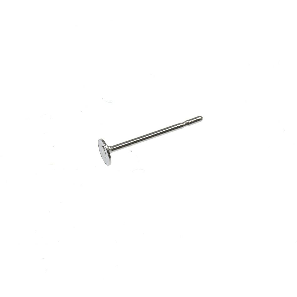 ポストのみ 丸皿 3mm ピアス シルバー サージカルステンレス パーツ 金属アレルギー対応