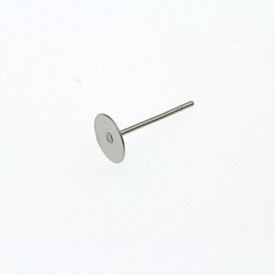 ポストのみ 丸皿 6mm ピアス シルバー サージカルステンレス パーツ 金属アレルギー対応