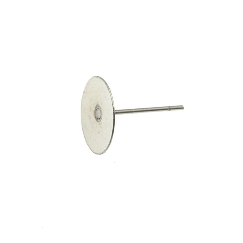 ポストのみ 丸皿 10mm ピアス シルバー サージカルステンレス パーツ 金属アレルギー対応