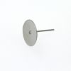 ポストのみ 丸皿 12mm ピアス シルバー サージカルステンレス パーツ 金属アレルギー対応