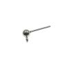 【 ポストのみ 】  ヨコ向きカン付き ボールピアス 4mm ［ 銀 シルバー ］ サージカルステンレス パーツ 金属アレルギー対応