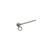 【 ポストのみ 】  縦向きカン付き ボールピアス 3mm ［ 銀 シルバー ］ サージカルステンレス パーツ 金属アレルギー対応 