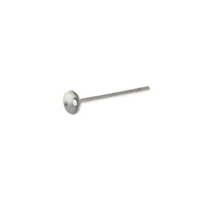 【 ポストのみ 】 お椀皿 3mm ピアス ［ 銀 シルバー ］ サージカルステンレス