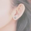 お椀皿 6mm ピアス ［ 銀 シルバー ］イメージ画像