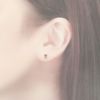 [50個]サージカルステンレスヨコ向きカン付きボールピアス3mm［★ピンクゴールド］キャッチ付きアクセサリーパーツ金具