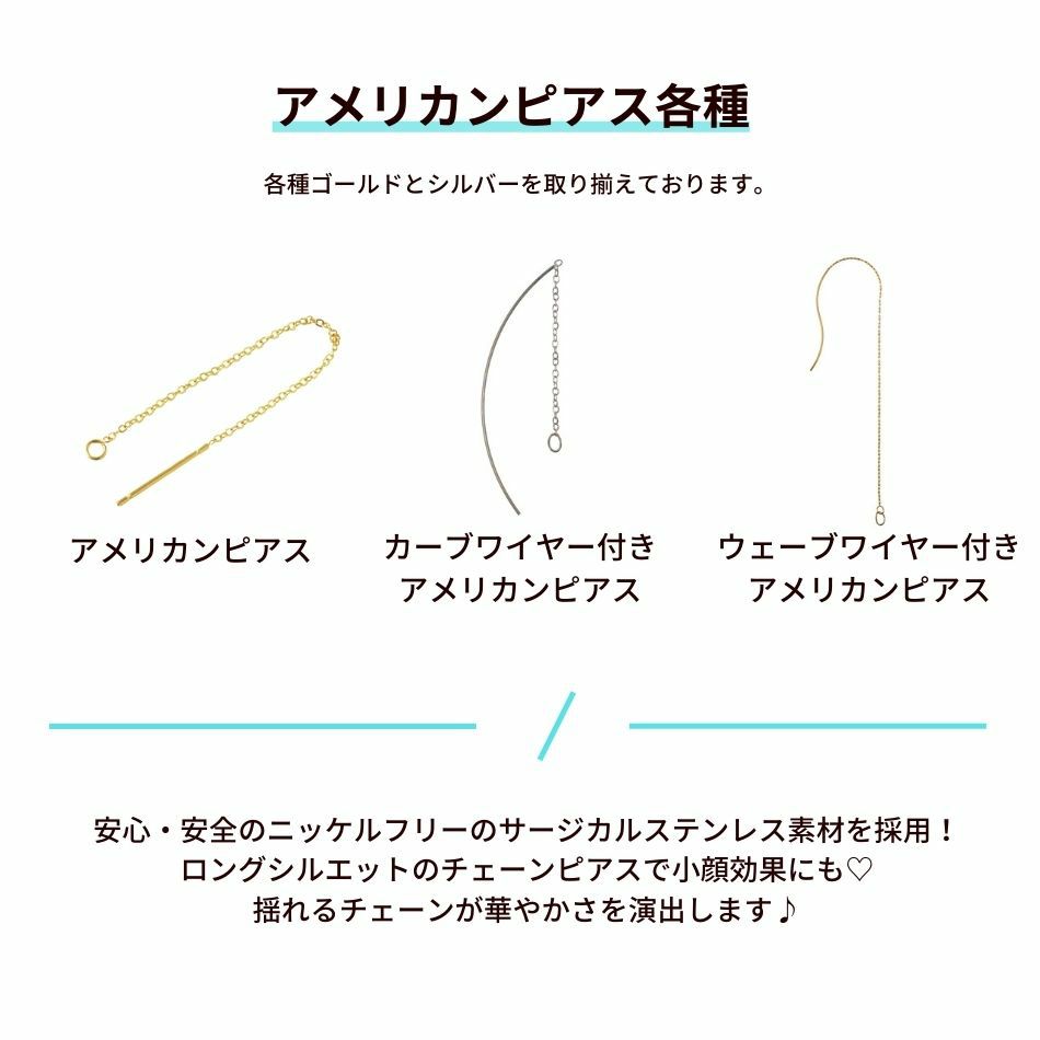アメリカンピアス各種紹介