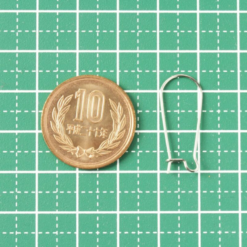 キドニーフック 25mm 銀シルバー サイズ