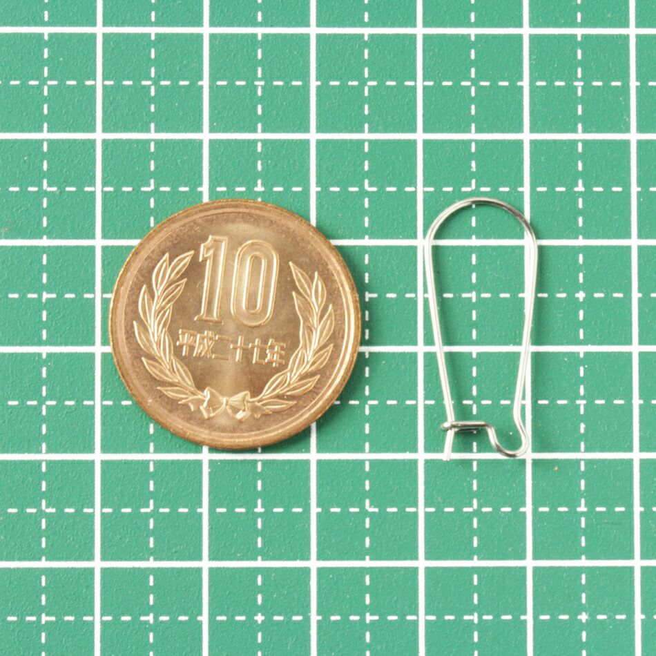 キドニーフック 25mm［銀シルバー］サイズ