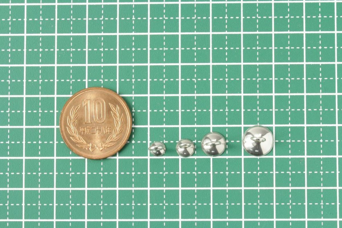 ［10個］ステンレスガラスドーム用キャップ蓋シルバー銀10mmカン付きパーツ金属アレルギー対応金具