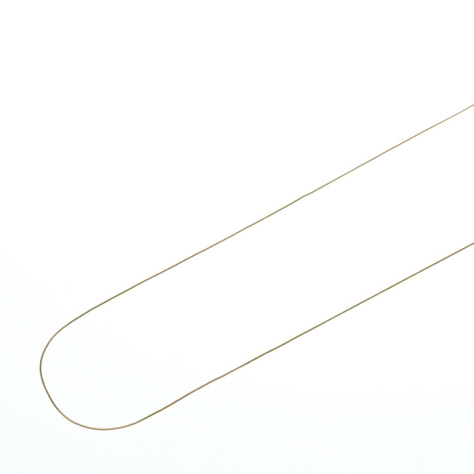 [1M×1本]サージカルステンレススネークチェーンA1.0mm［ゴールド金］パーツ金属アレルギー対応