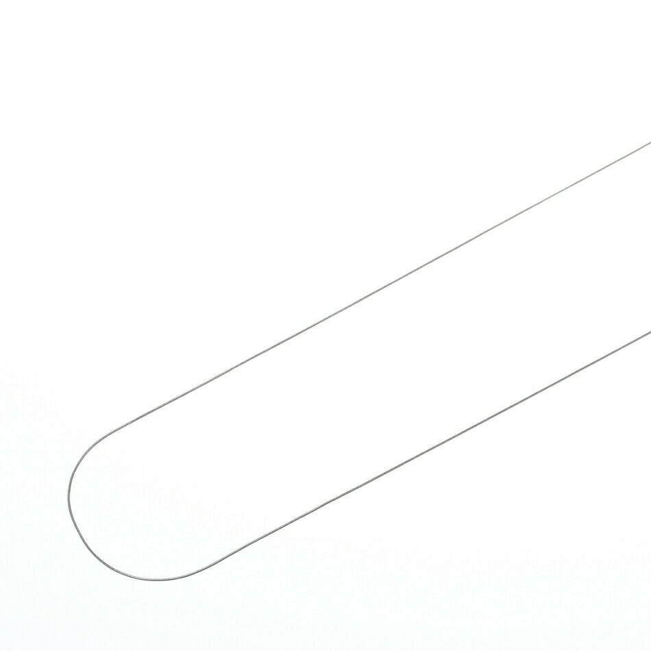 [1M×1本]サージカルステンレススネークチェーンA1.0mm［銀シルバー］パーツ金属アレルギー対応