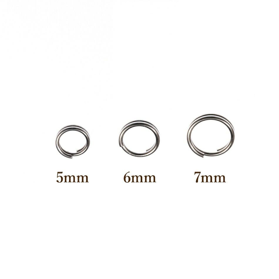 ［100個］サージカルステンレス/二重カン(0.6X7mm)［銀シルバー］金具アクセサリーパーツ素材金属アレルギー対応