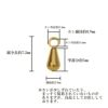 雫玉 カン付き ゴールド サイズ詳細