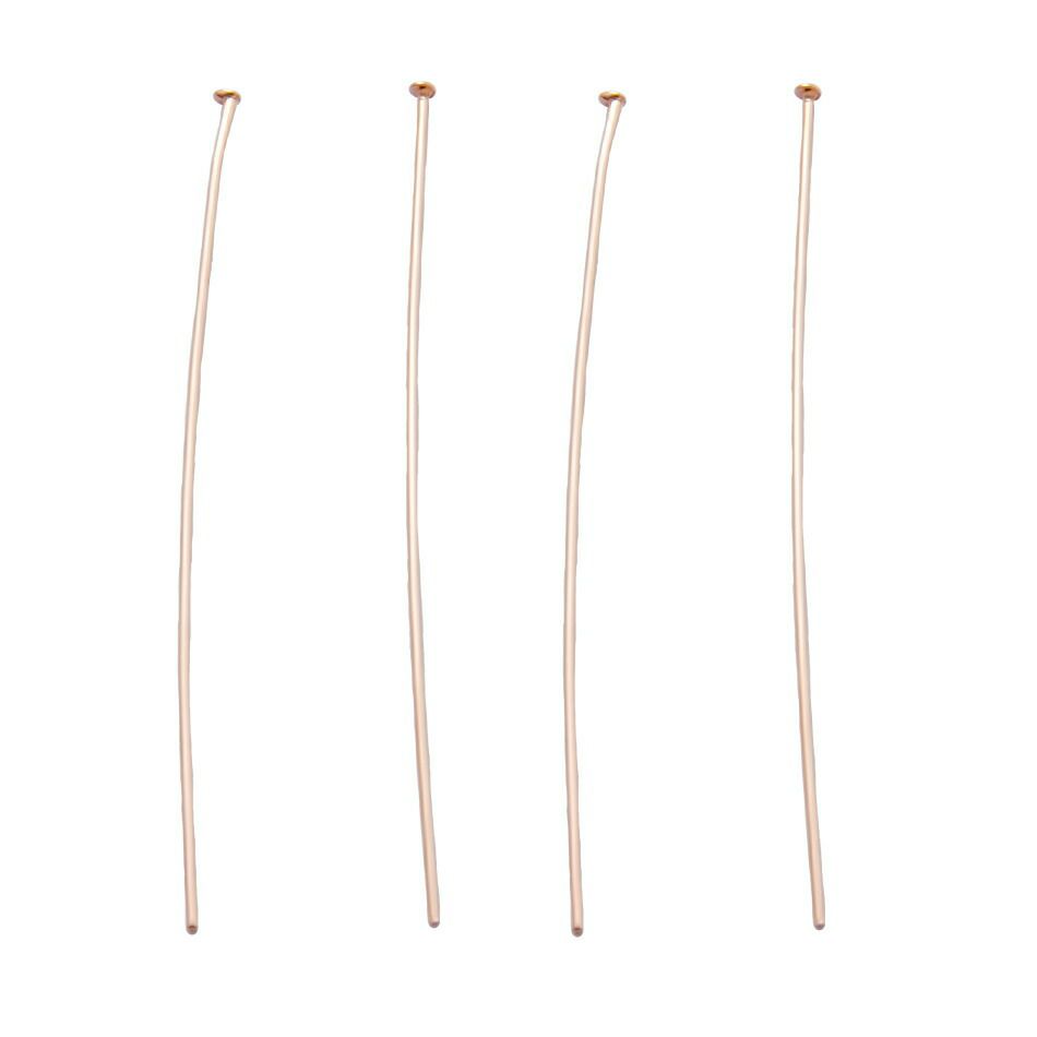 [30本]サージカルステンレスTピン細い(0.6X30mm)[★ピンクゴールド]パーツ金属アレルギー対応