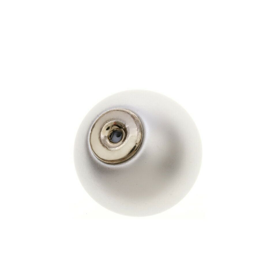 [4個]パールキャッチ12mm［マット*シルバー*］プラパールラウンドバックキャッチピアスキャッチパーツ金属アレルギー対応