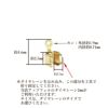 [10個]サージカルステンレスダイヤレーン用エンドパーツ1連≪2mm≫[ゴールド金]パーツ金属アレルギー対応