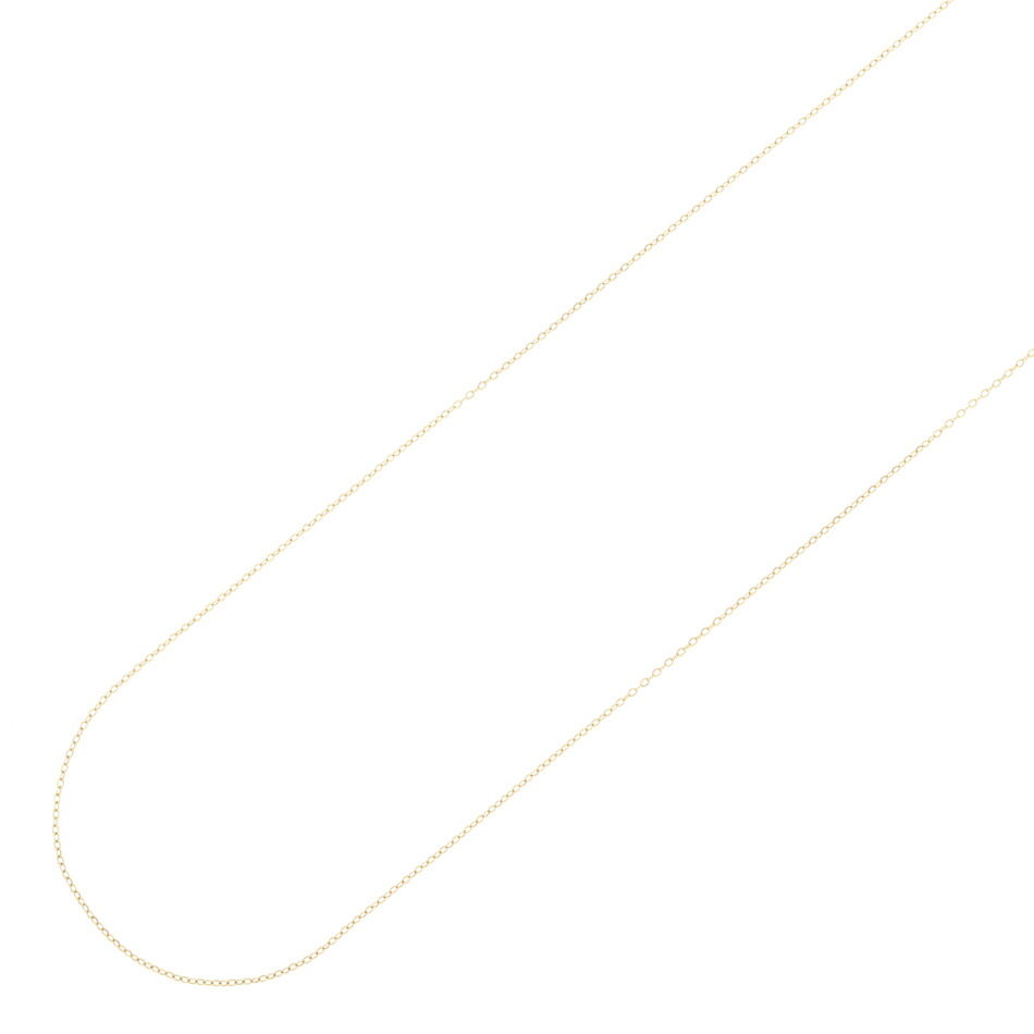 [5M×1本]サージカルステンレスアズキチェーン1.3mm［ゴールド金］アクセサリーパーツ金属アレルギー対応