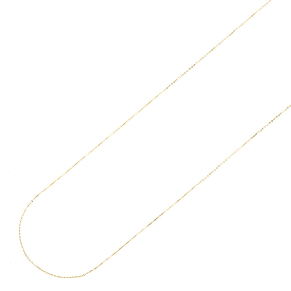 [5M×1本]サージカルステンレスアズキチェーン【高品質】1.2mm［ゴールド金］アクセサリーパーツ金属アレルギー対応