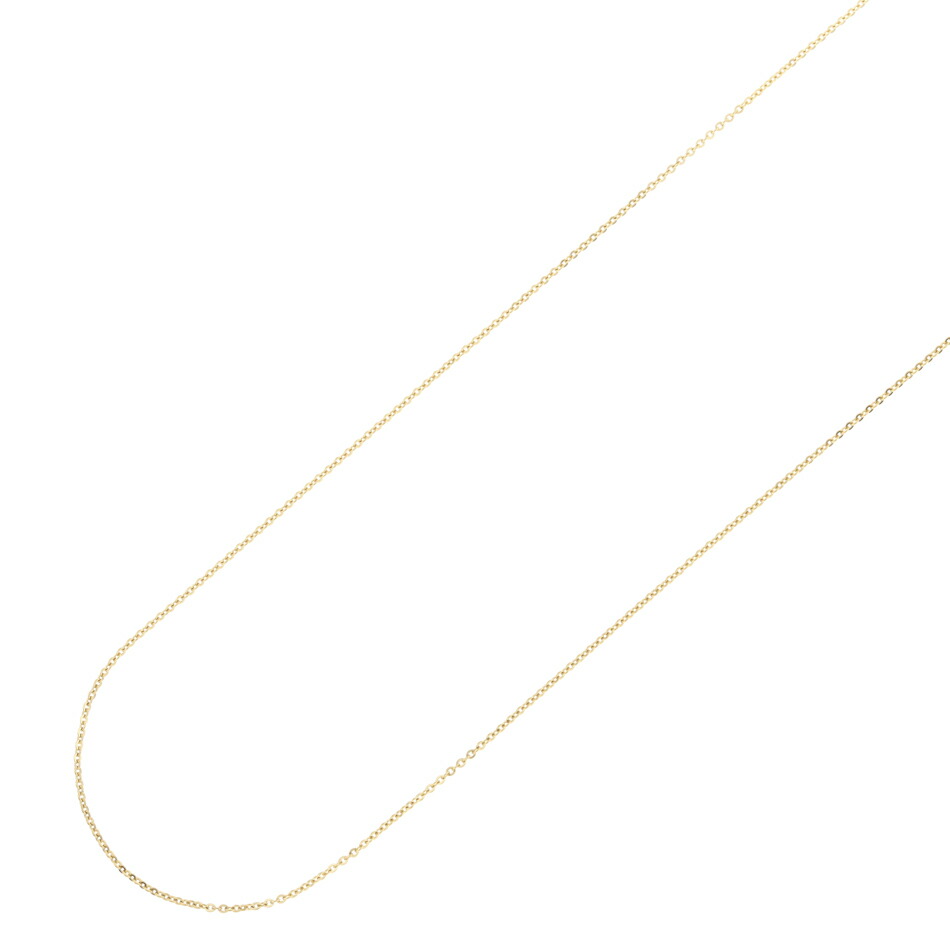 [5M×1本]サージカルステンレスアズキチェーン【高品質】1.5mm［ゴールド金］アクセサリーパーツ金属アレルギー対応