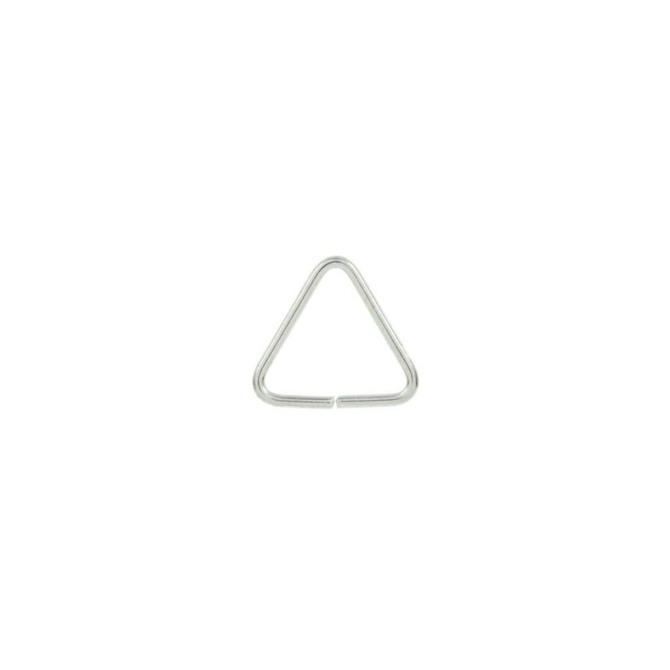 [50個]ステンレス三角カン小【細い線径0.5×6mm】[銀シルバー]パーツ金属アレルギー対応