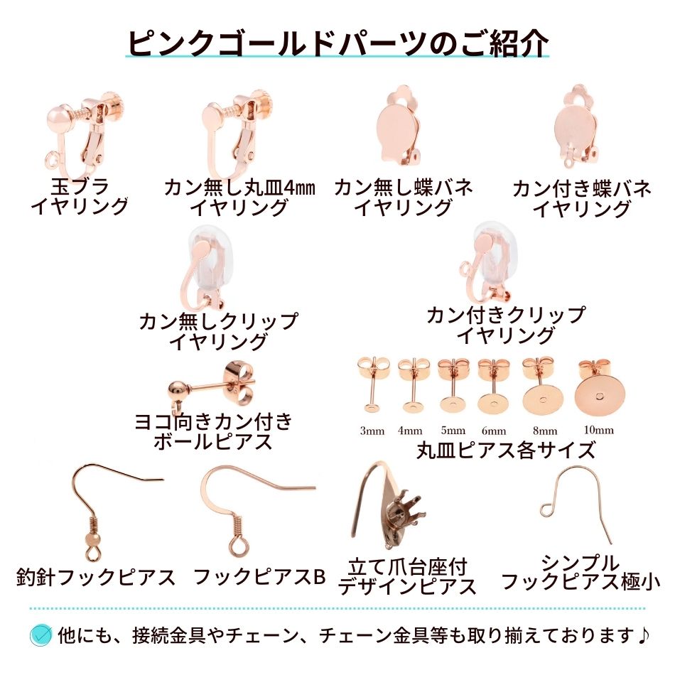 ピンクゴールド パーツ 紹介