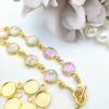 ［10個］ステンレス【*両カン*付き】*ミール皿*8mm［ゴールド金］パーツレジン金属アレルギー対応