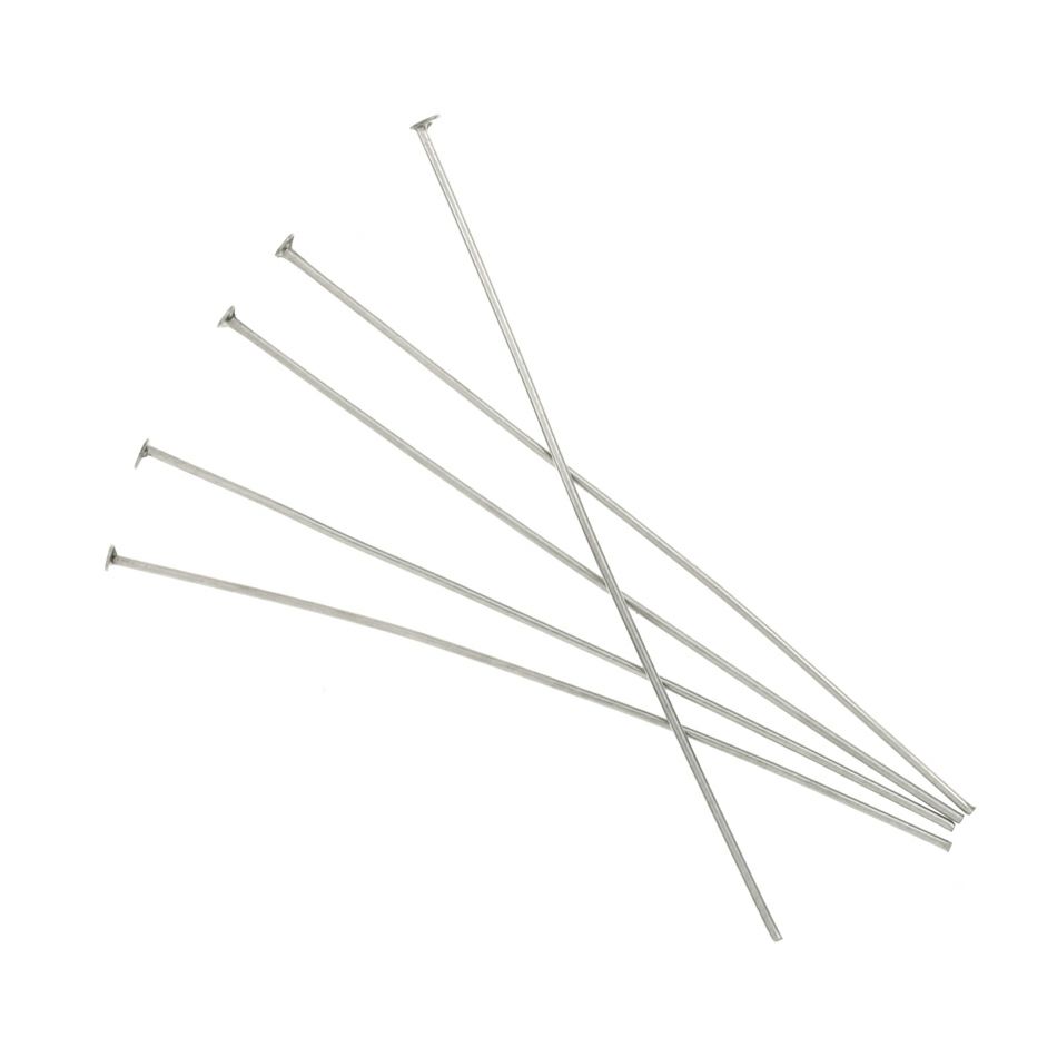  Tピン * 激 * 細 線径 (0.5 X 40mm) [ 銀 シルバー ]  