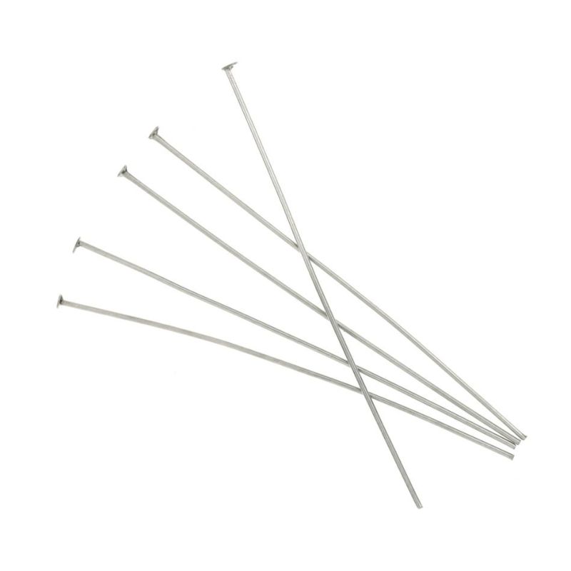  Tピン * 激 * 細 線径 (0.5 X 40mm) [ 銀 シルバー ]  