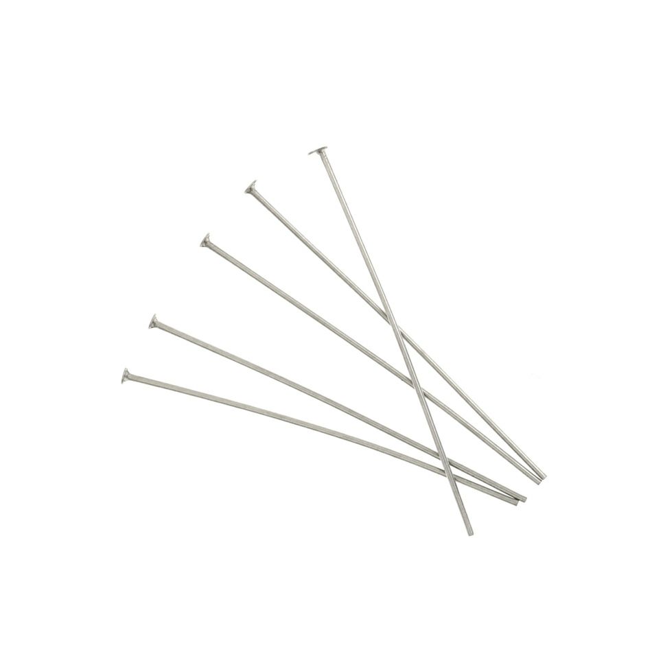  Tピン * 激 * 細 線径 (0.5 X 30mm) [ 銀 シルバー ]  