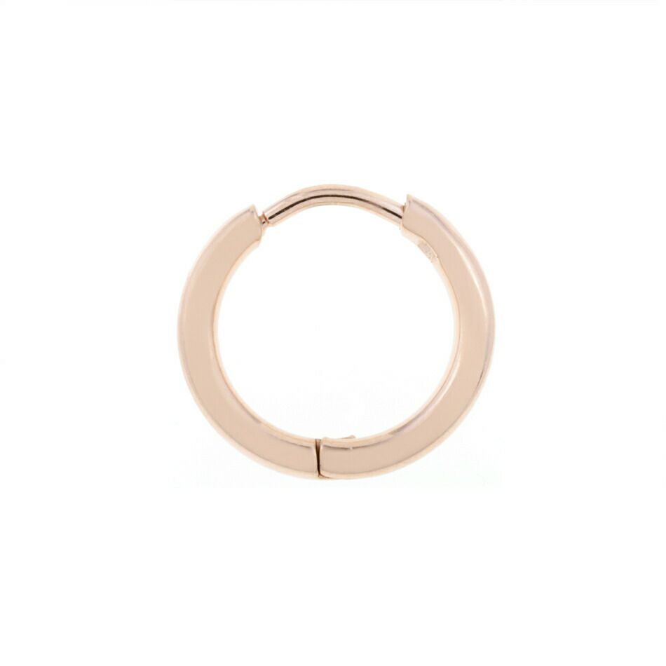 [10個]サージカルステンレス[フープピアス]C*11mm*［★ピンクゴールド］シンプルパーツ金属アレルギー対応