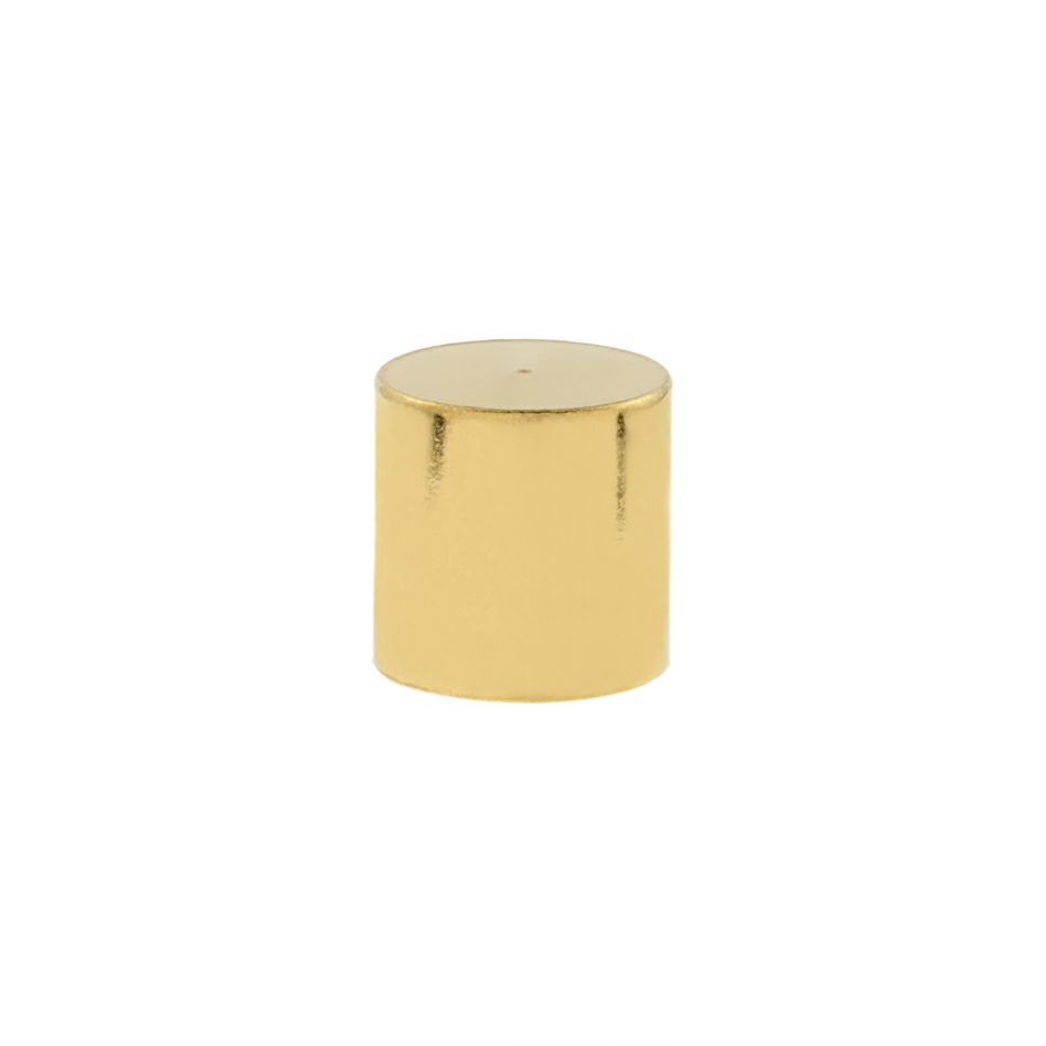 サージカルステンレスカン無し【カツラ特大6mm】[ゴールド金]紐留め革紐キャップエンドパーツ金属アレルギー対応