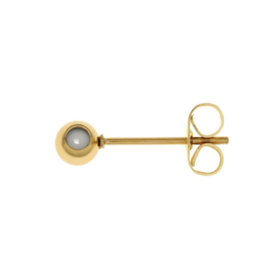 スライドボール 4mm B 付き ピアス［ ゴールド 金 ］