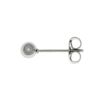 スライドボール 4mm B 付き ピアス［ 銀 シルバー ］