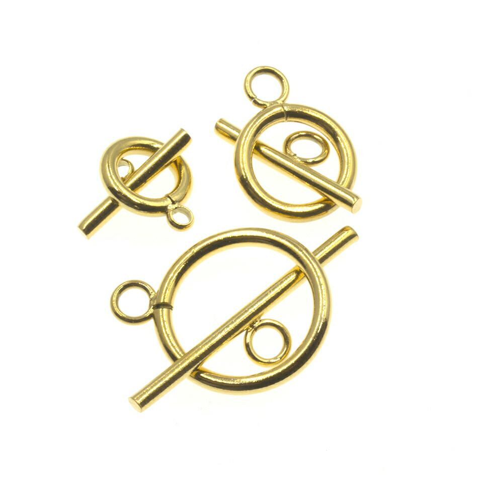 【 売り切り 】 マンテル ★ プレーン 【小 15ｍｍ 】［ ゴールド 金 ］種類