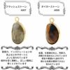 天然石 ペンダント トップ 多面カット 14×10mm フラッシュストーン タイガーストーン 詳細